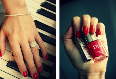 Candy Apple red nail polish